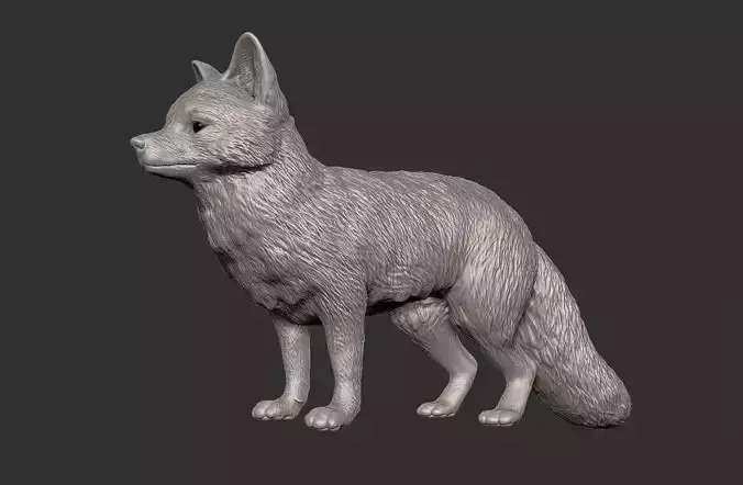 Japanese FOX - 03 Kitsune Statue