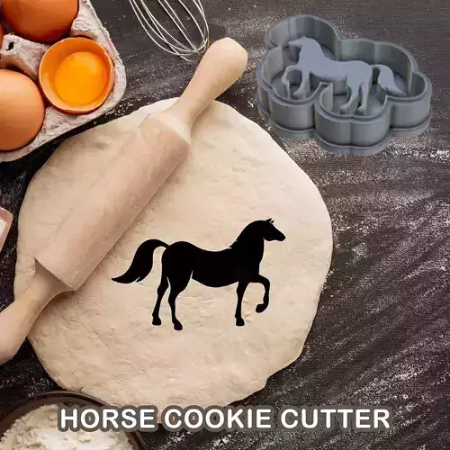 HORSE COOKIE CUTTER PASTRY BISCUIT SUGAR FOOD