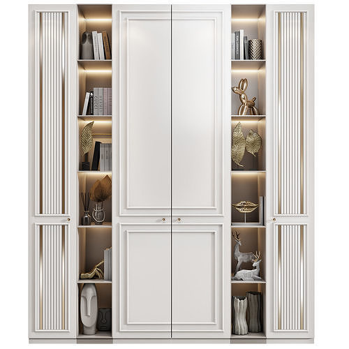 Neoclassical wardrobe 07 3D model