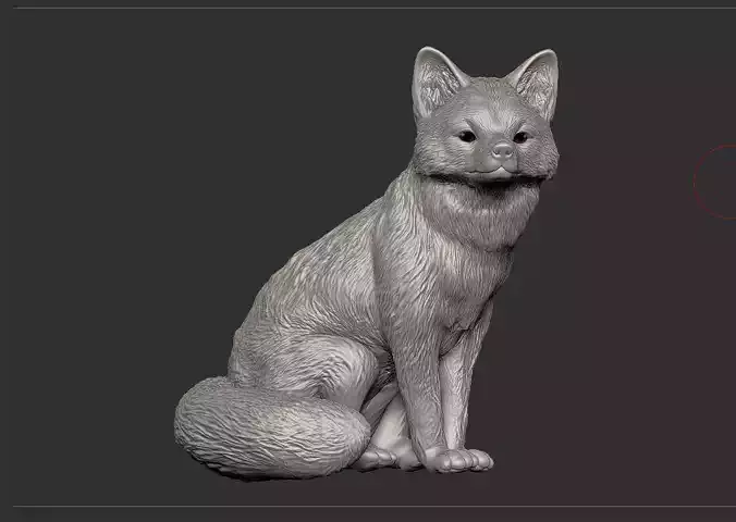 Japanese FOX - 05 Kitsune Statue 3D print model