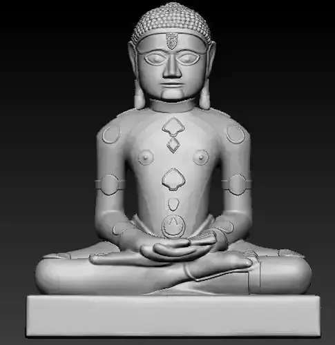 Mahavir Idol 3D Printable model 1