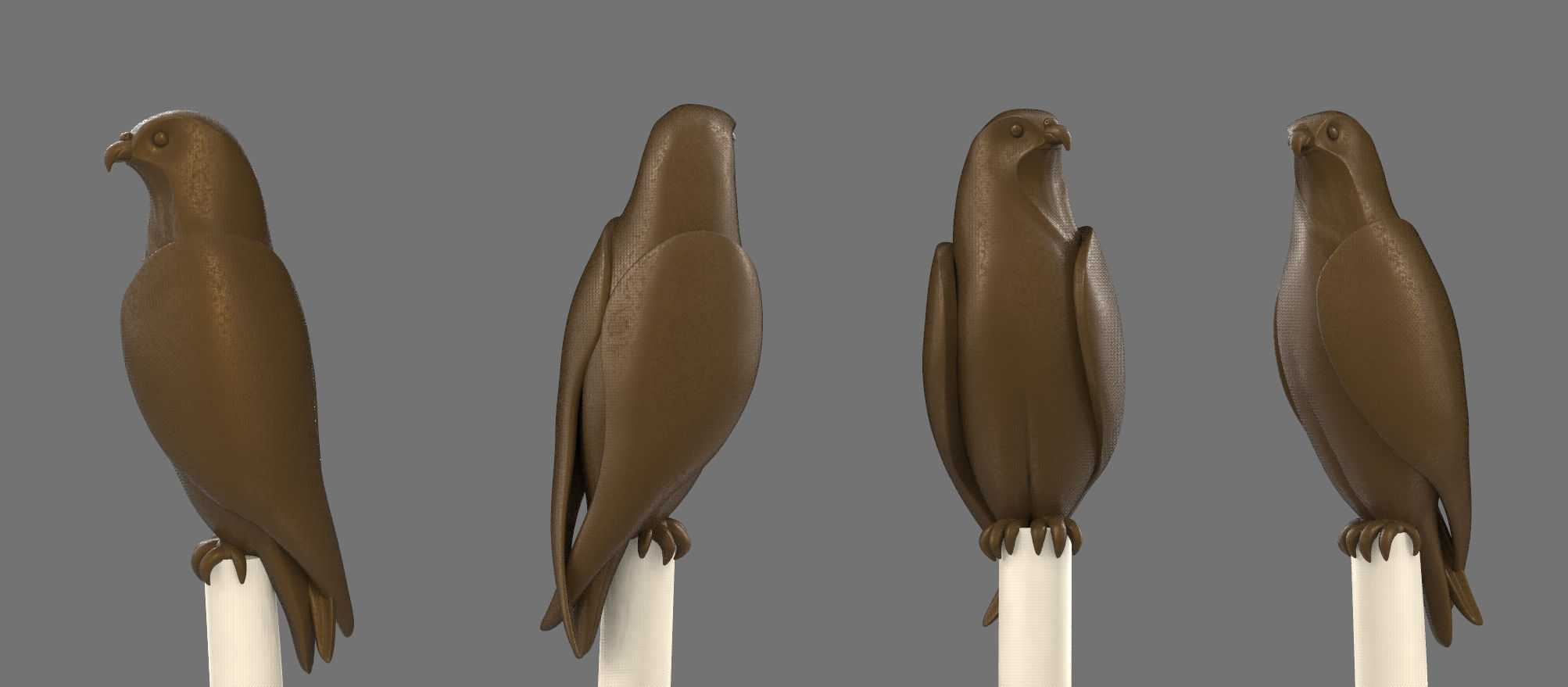 Falcon Minimal Sculpture 3D Print 3D print model_1