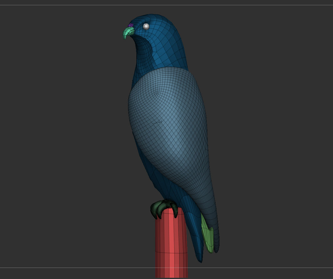 Falcon Minimal Sculpture 3D Print 3D print model_4