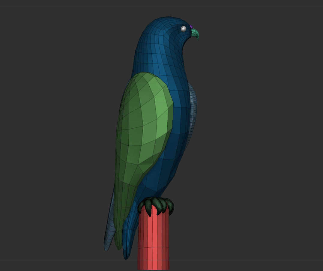 Falcon Minimal Sculpture 3D Print 3D print model_3