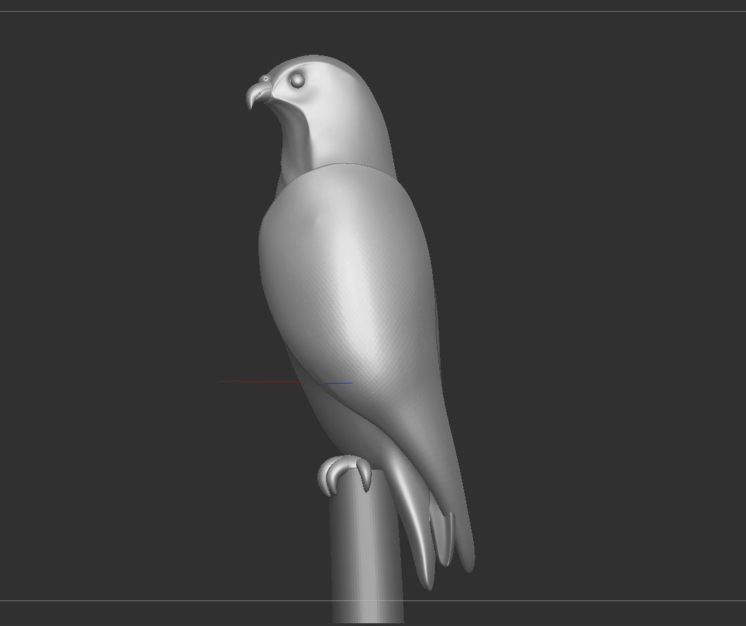Falcon Minimal Sculpture 3D Print 3D print model_6
