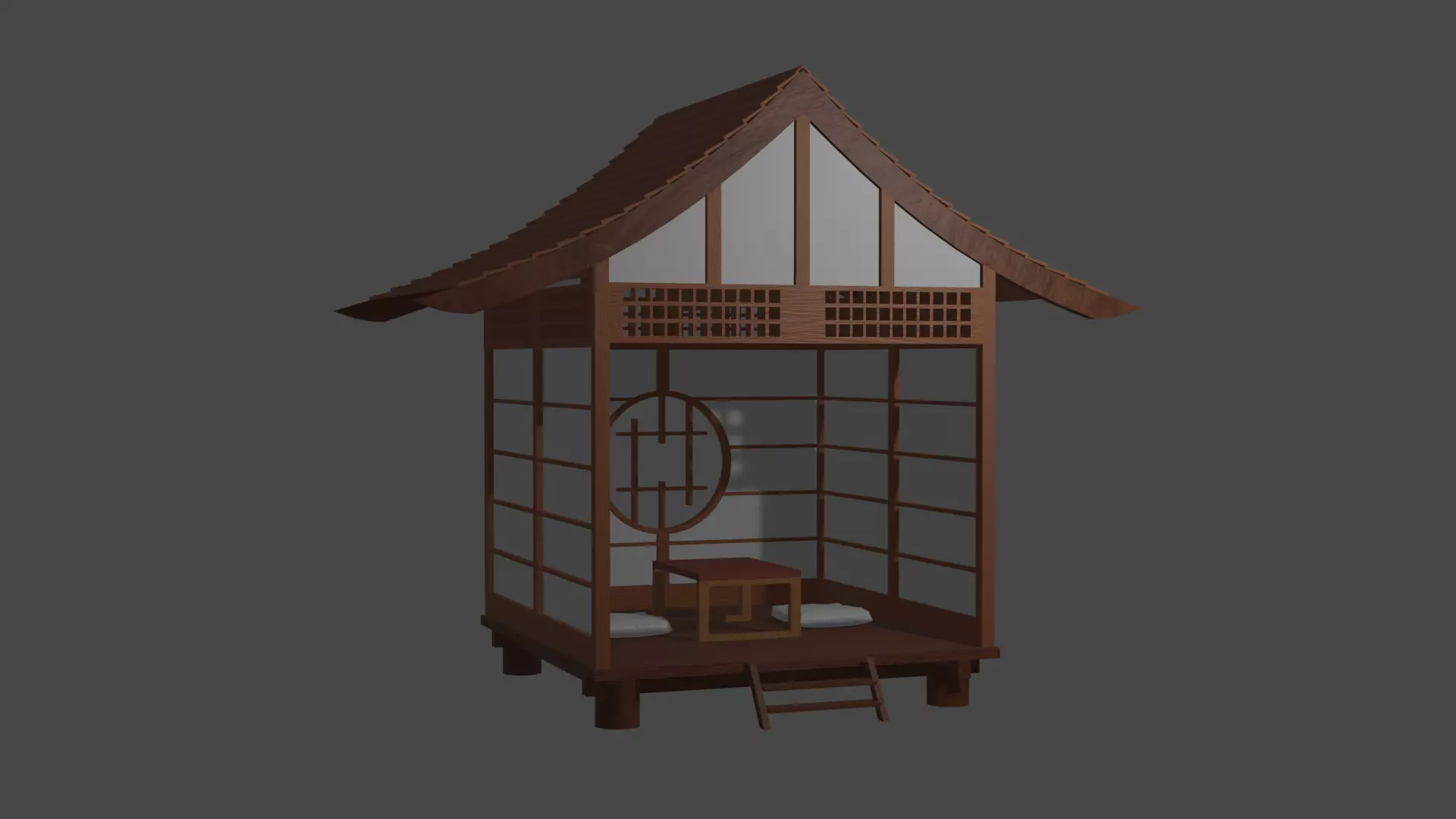 Japanese Building 3D model_0