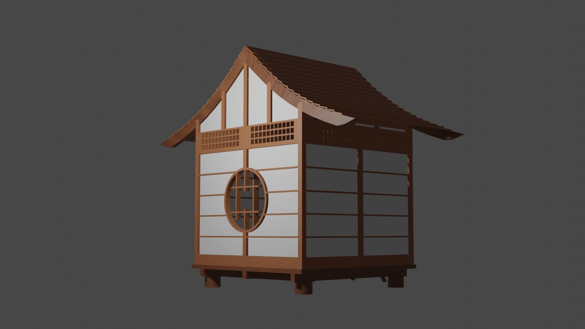 Japanese Building 3D model_2