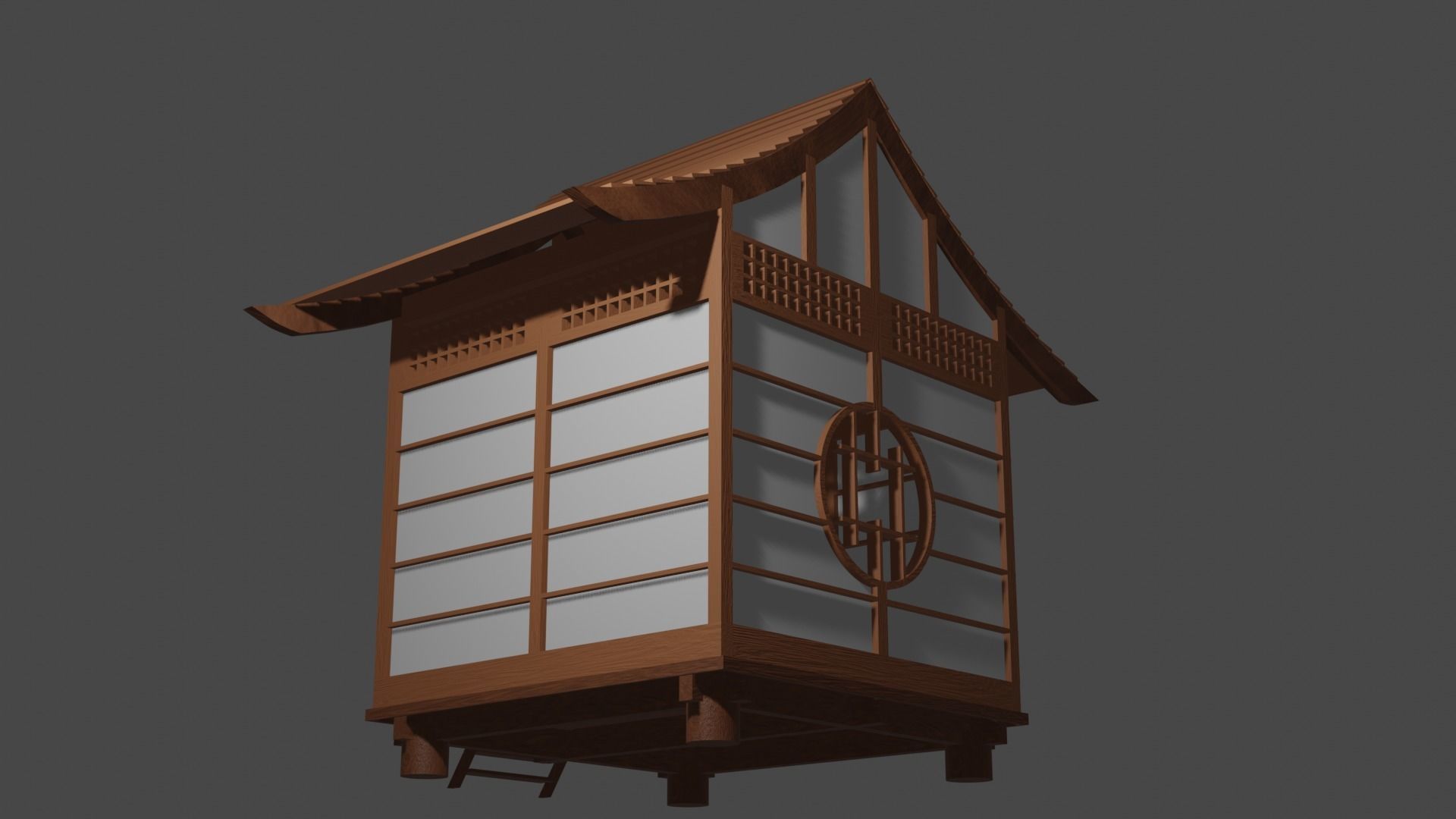 Japanese Building 3D model_4
