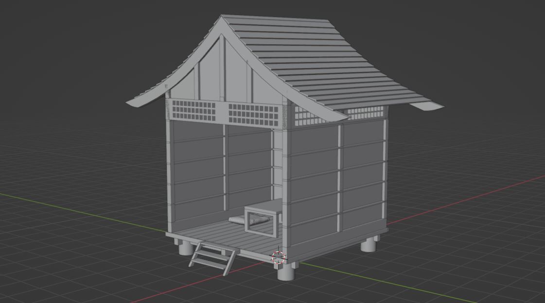 Japanese Building 3D model_9