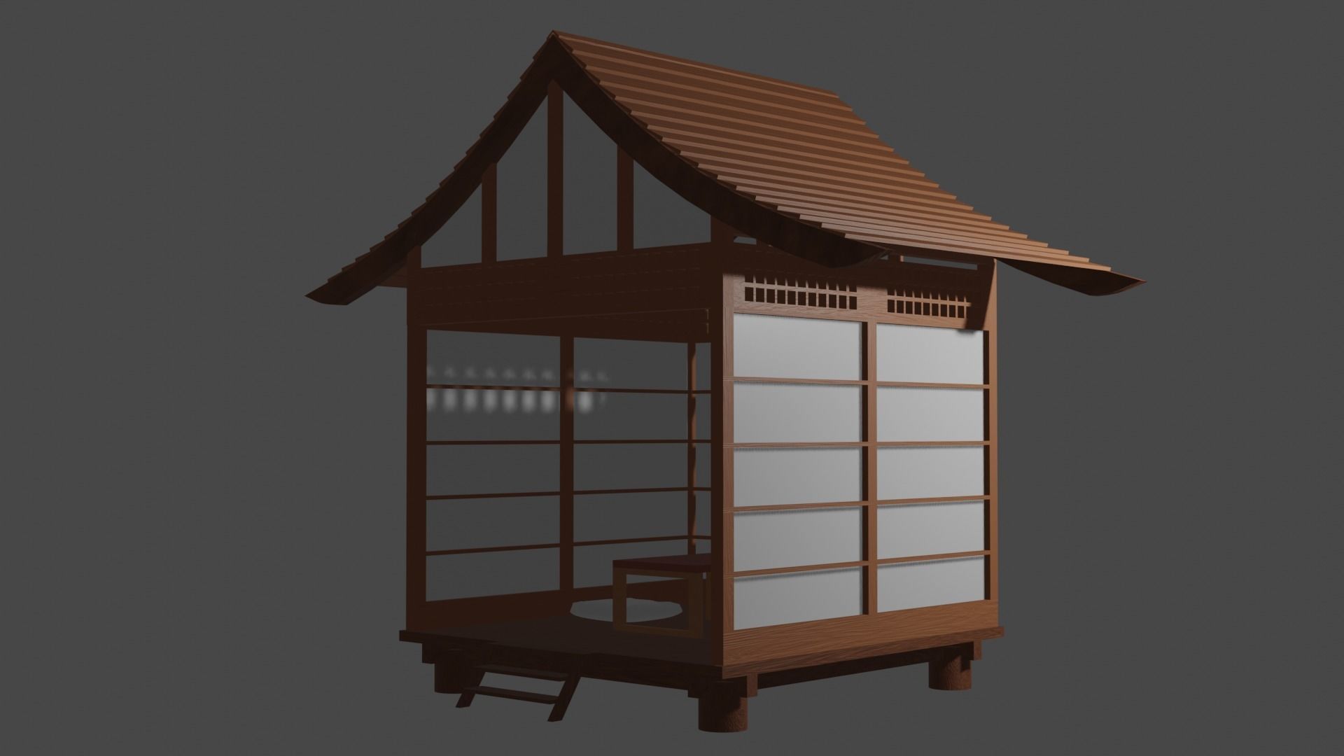 Japanese Building 3D model_5