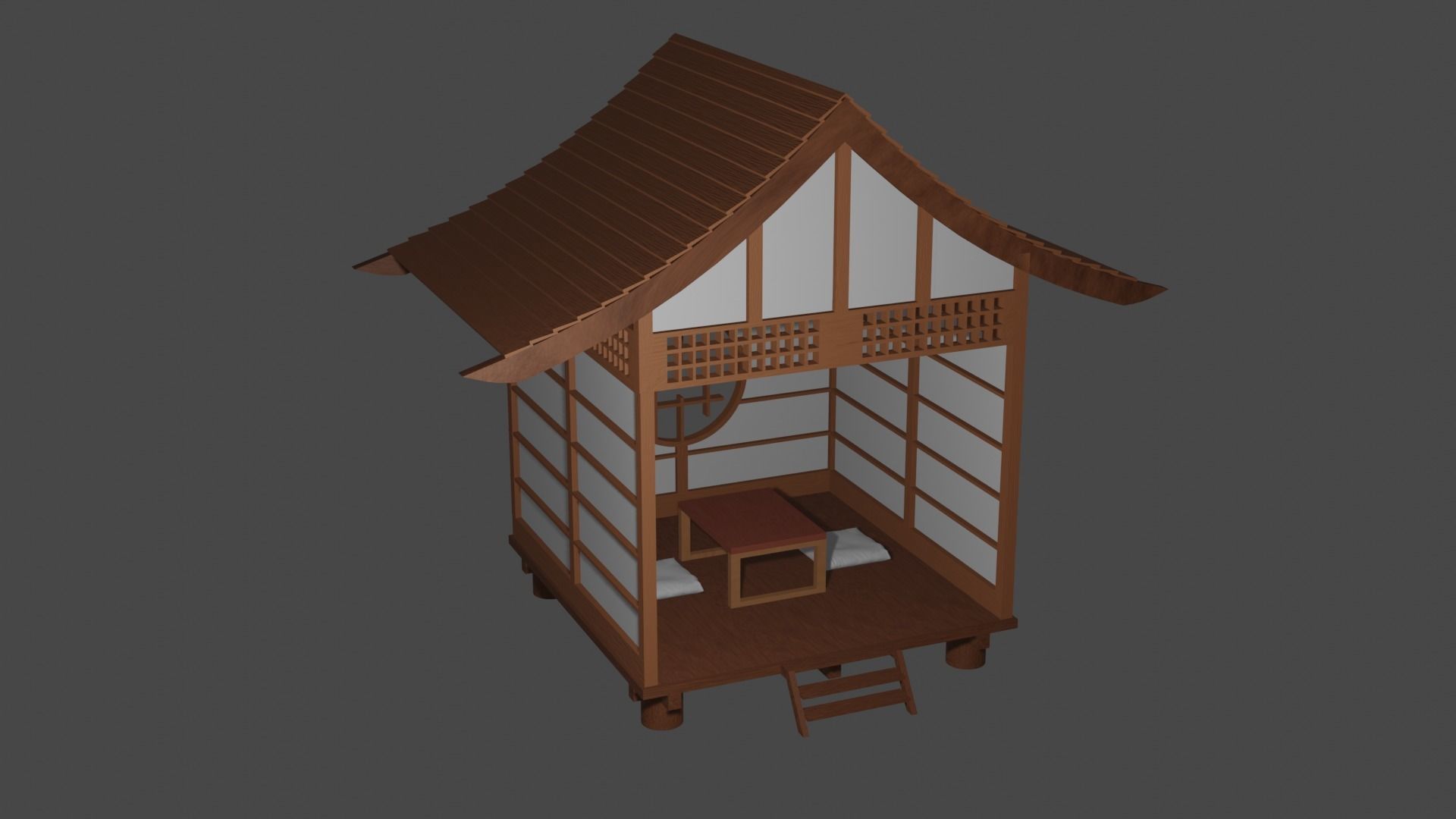 Japanese Building 3D model_6