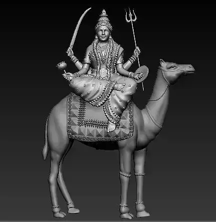 Durga Idol 3D Printable Model 2 3D print model