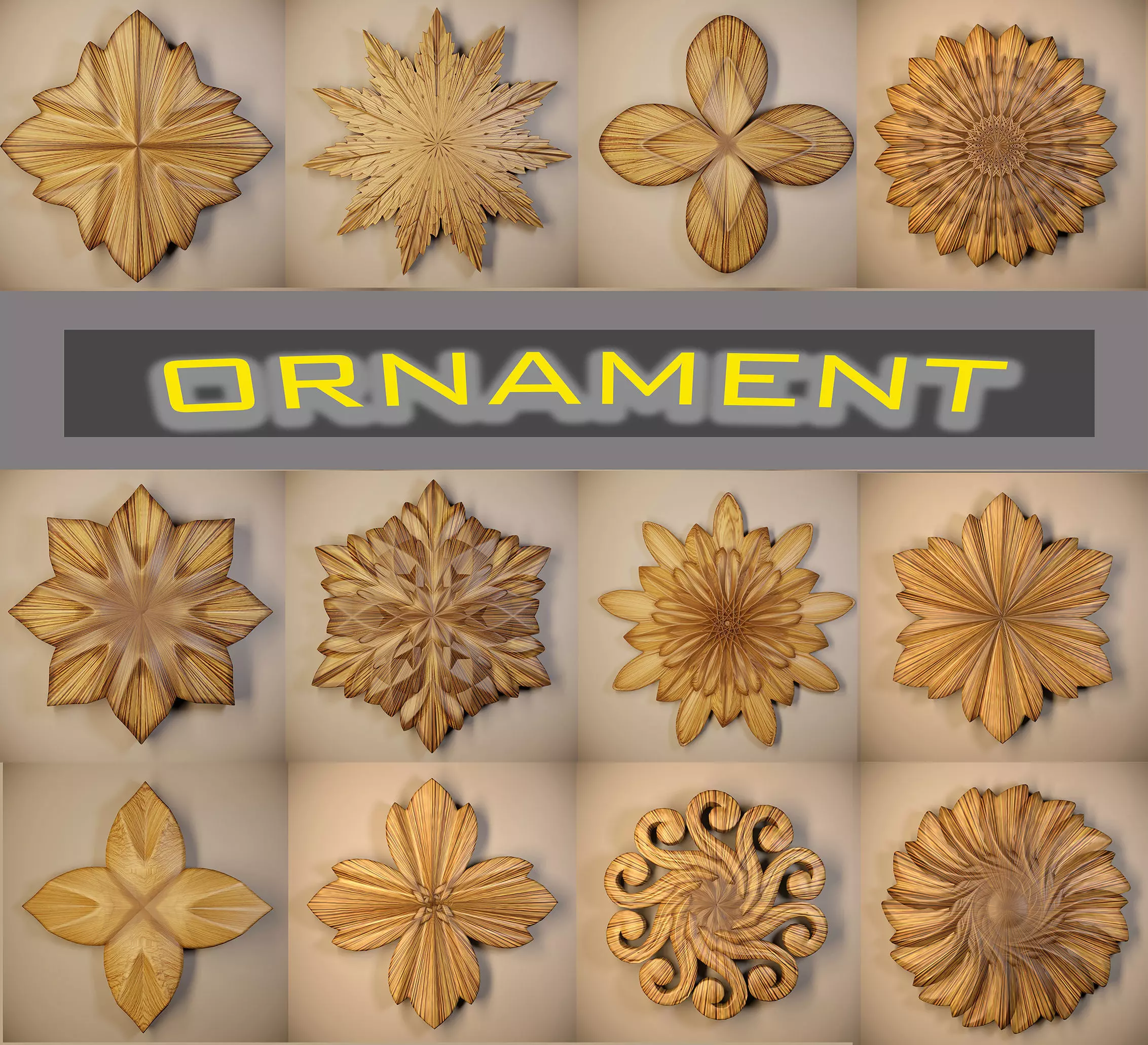 Ornament 3D Model-vol7 3D Model Collection_0