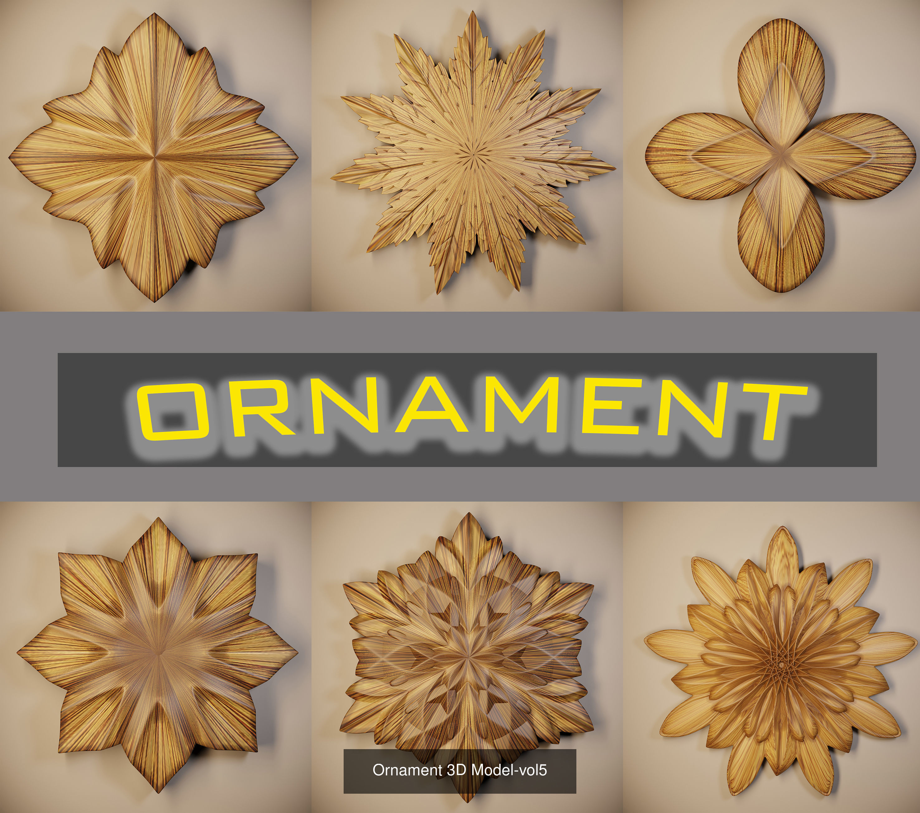 Ornament 3D Model-vol7 3D Model Collection_2