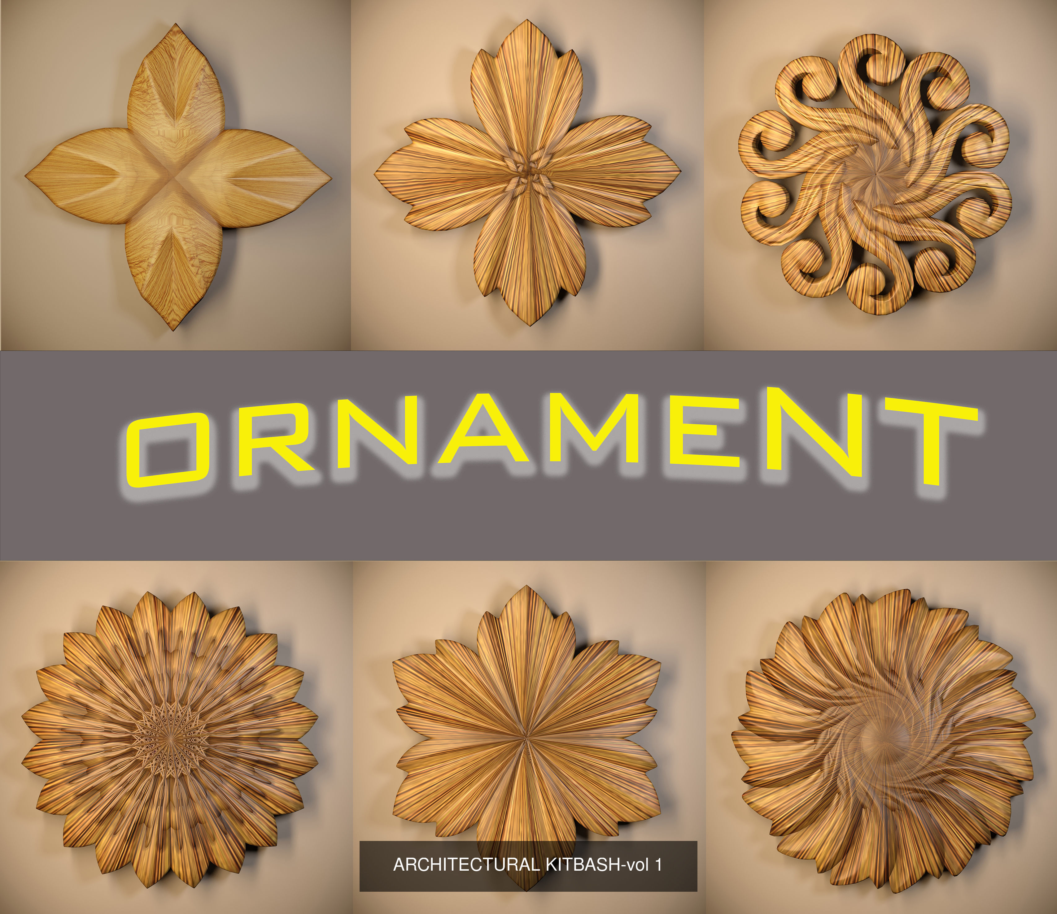Ornament 3D Model-vol7 3D Model Collection_3