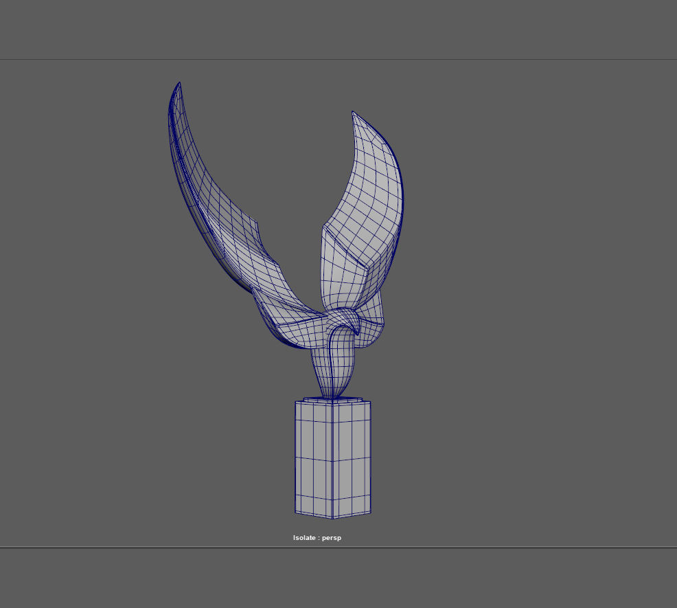 Falcon Minimal Abstract 3D print model_5