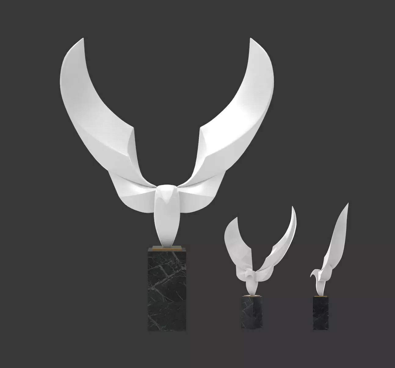 Falcon Minimal Abstract 3D print model_0