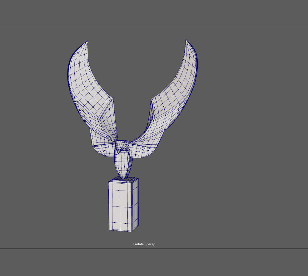 Falcon Minimal Abstract 3D print model_8