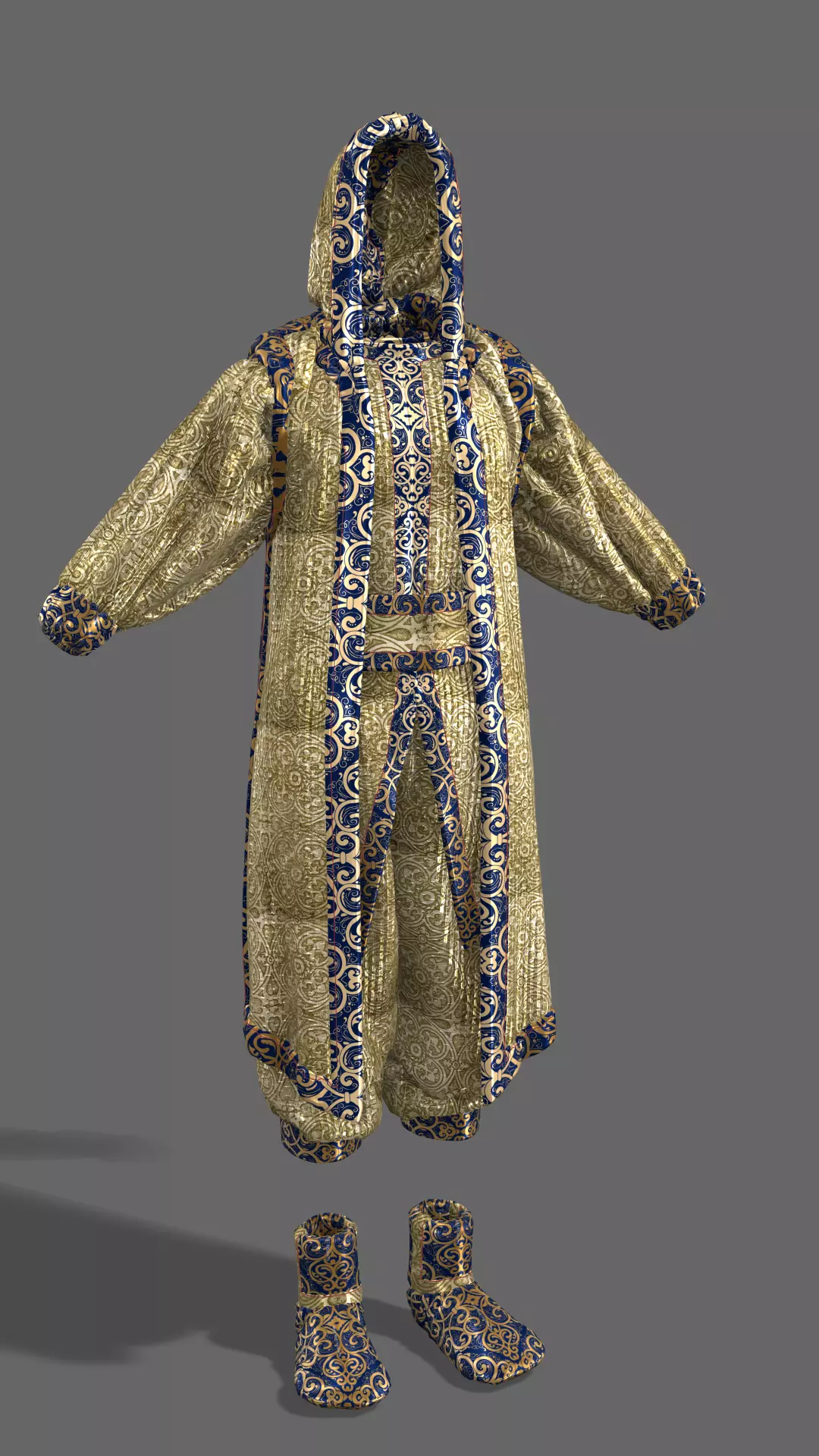 Sheikh clothes Low-poly 3D model