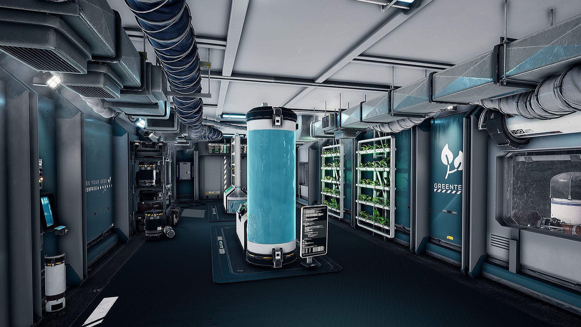 Modular Lunar Base Low-poly 3D model_5