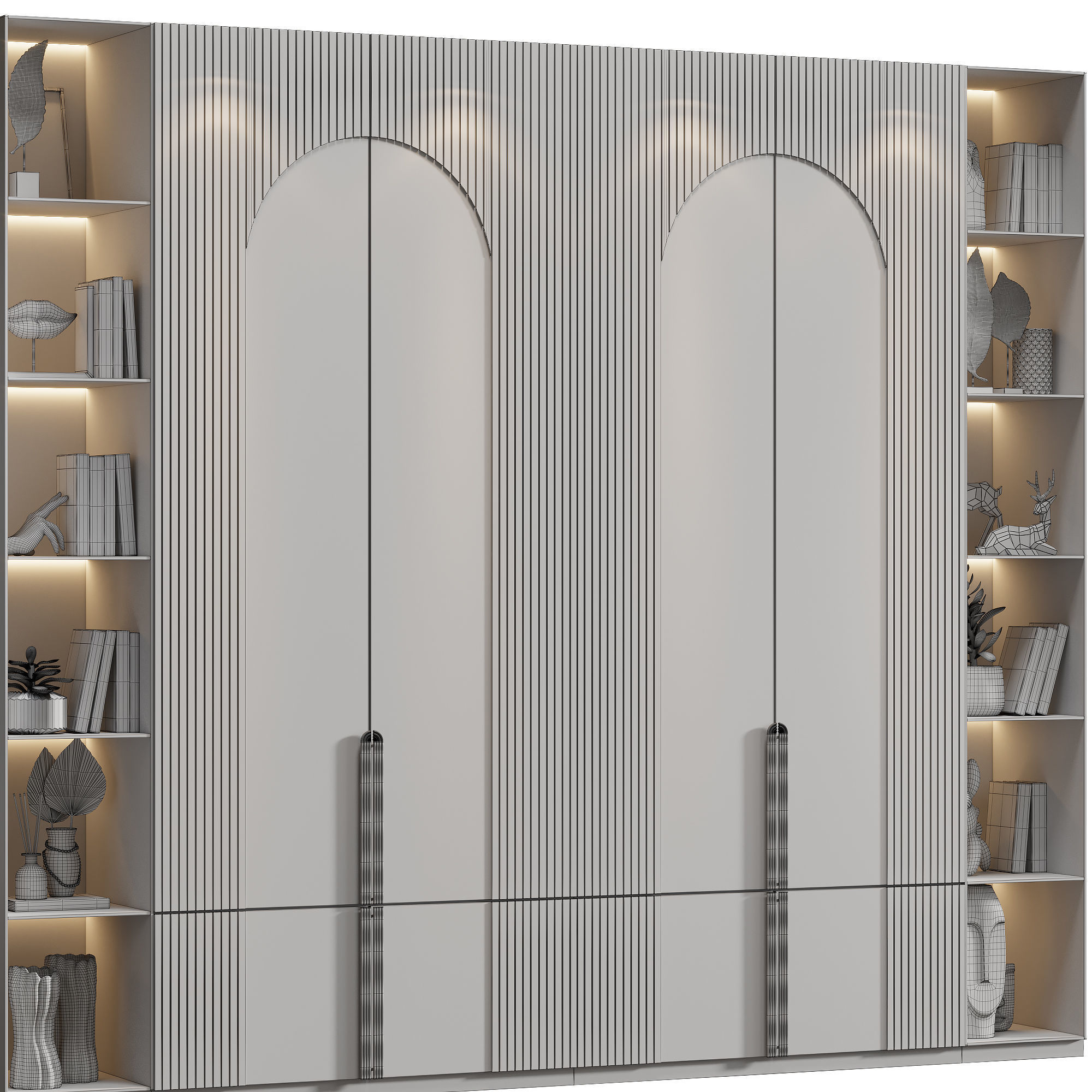 Neoclassical wardrobe 11 3D model_3