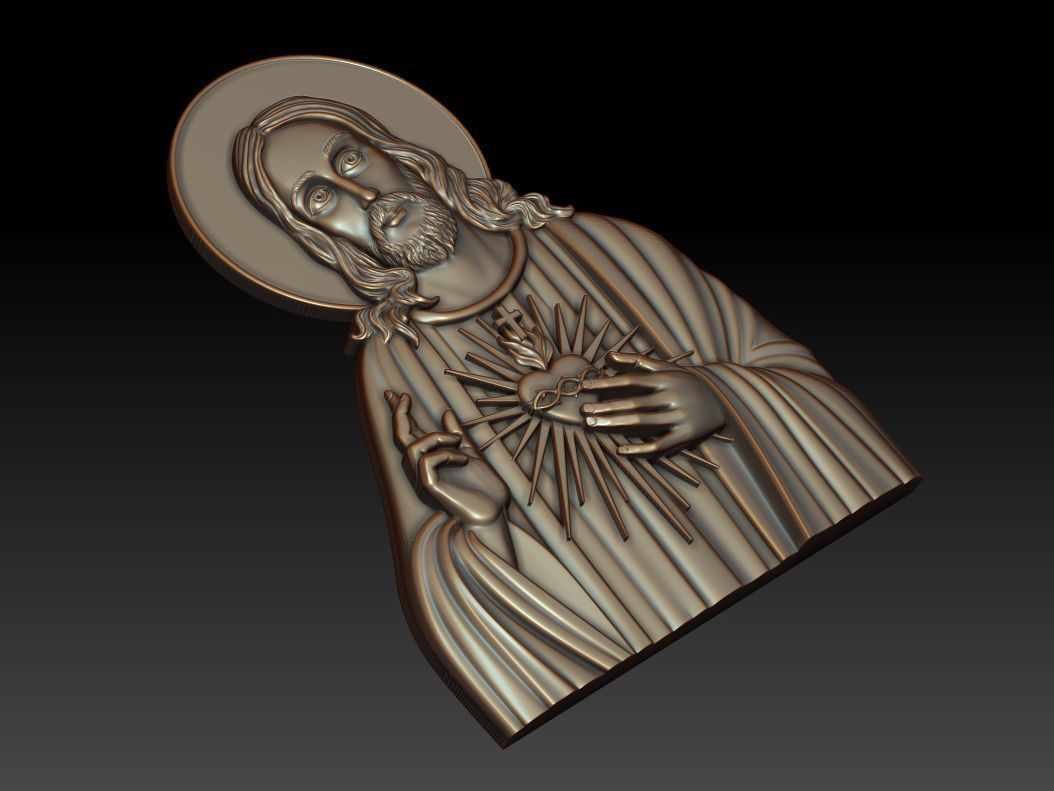 Sacred Heart of Jesus 2 3D print model_1