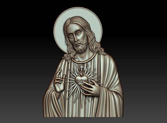 Sacred Heart of Jesus 2 3D print model