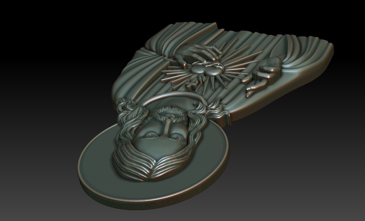Sacred Heart of Jesus 2 3D print model_10
