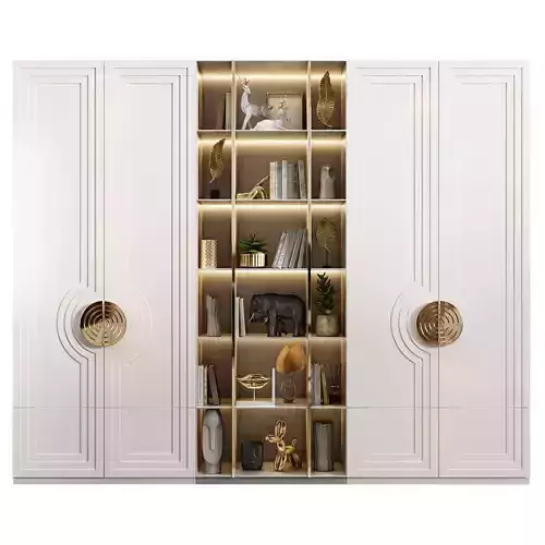 Neoclassical wardrobe 12 3D model