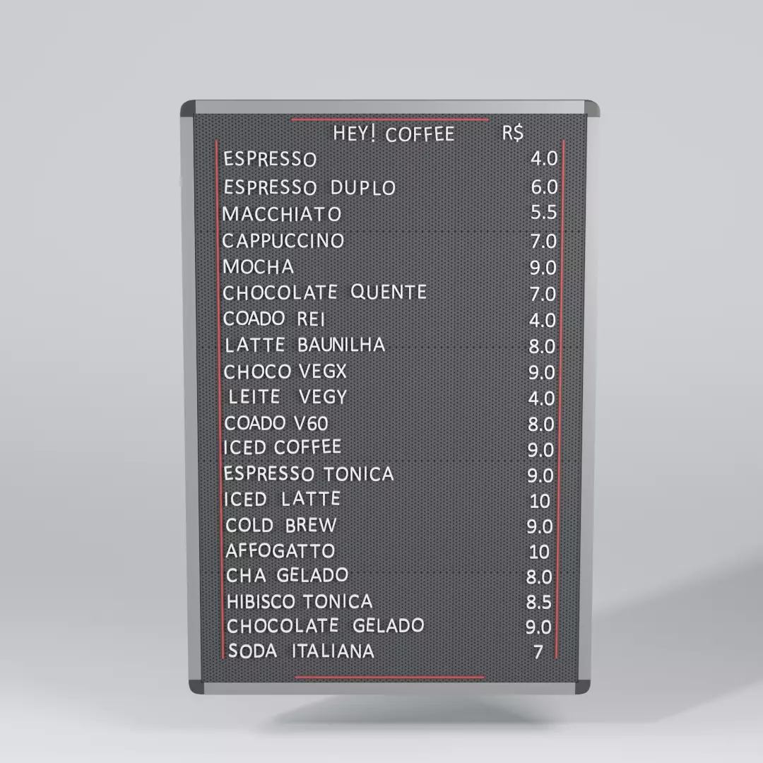 Coffee Shop Sign Free 3D model_0