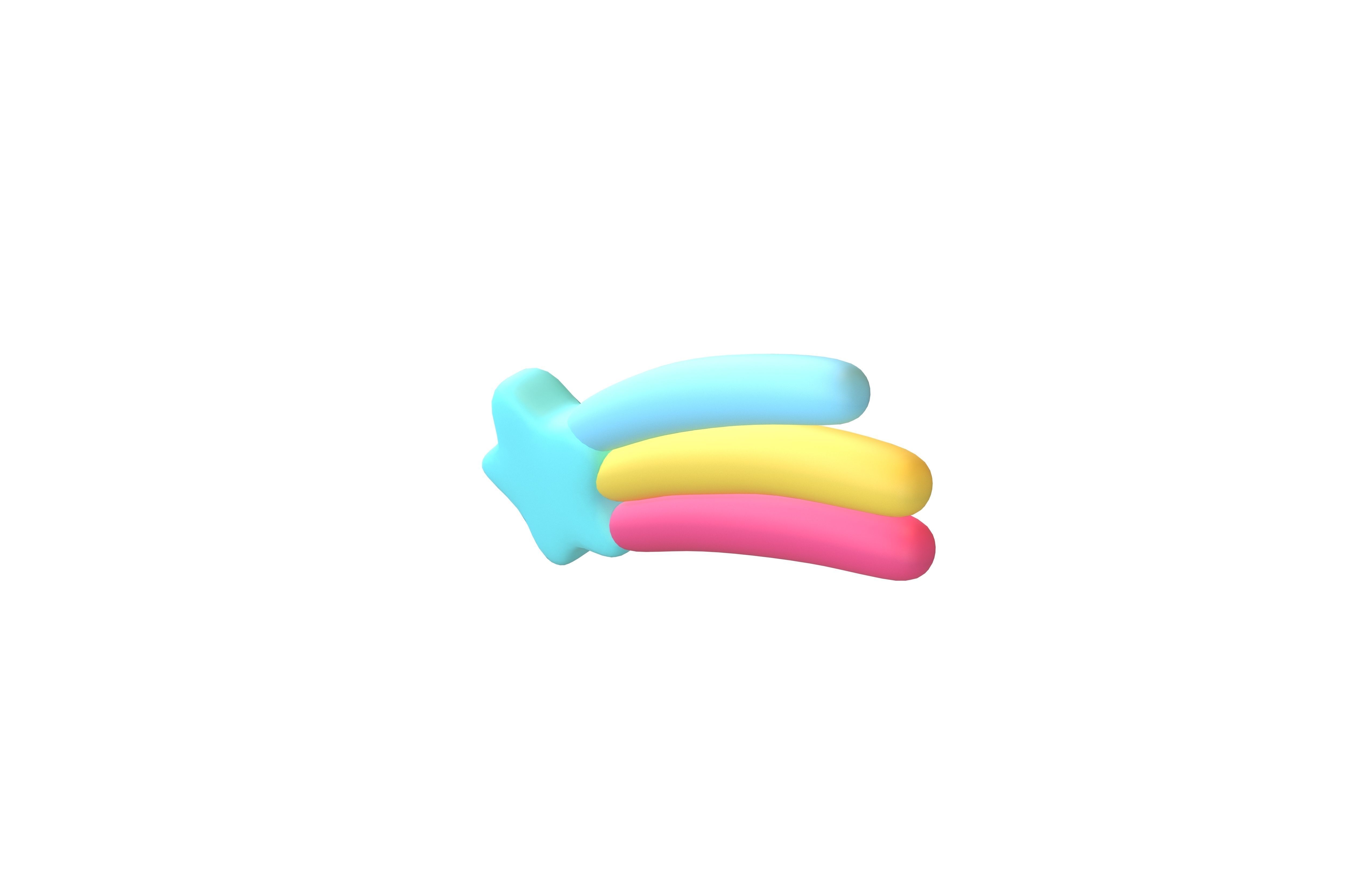 Meteor Icon v1 002 Low-poly 3D model_2