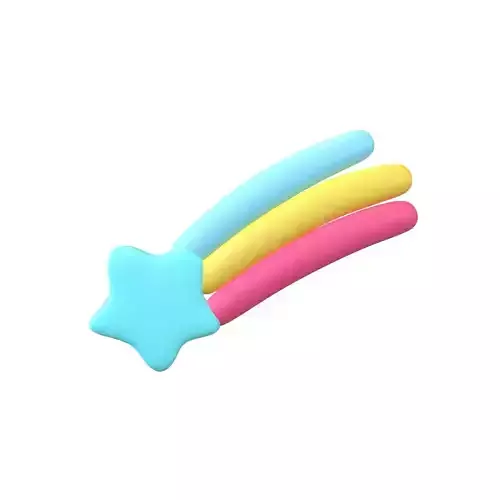 Meteor Icon v1 002 Low-poly 3D model