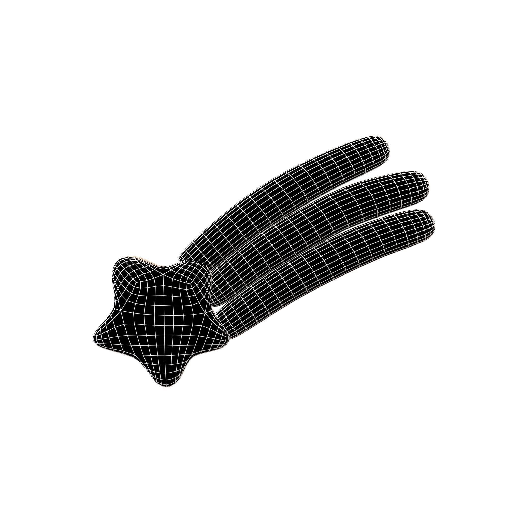 Meteor Icon v1 005 Low-poly 3D model_7