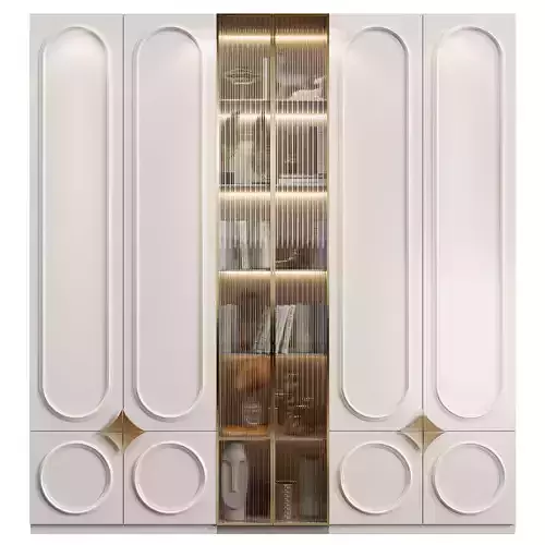 Neoclassical wardrobe 15 3D model