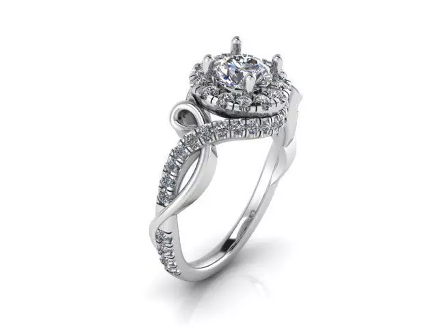 twisted ring 363 3D print model_0