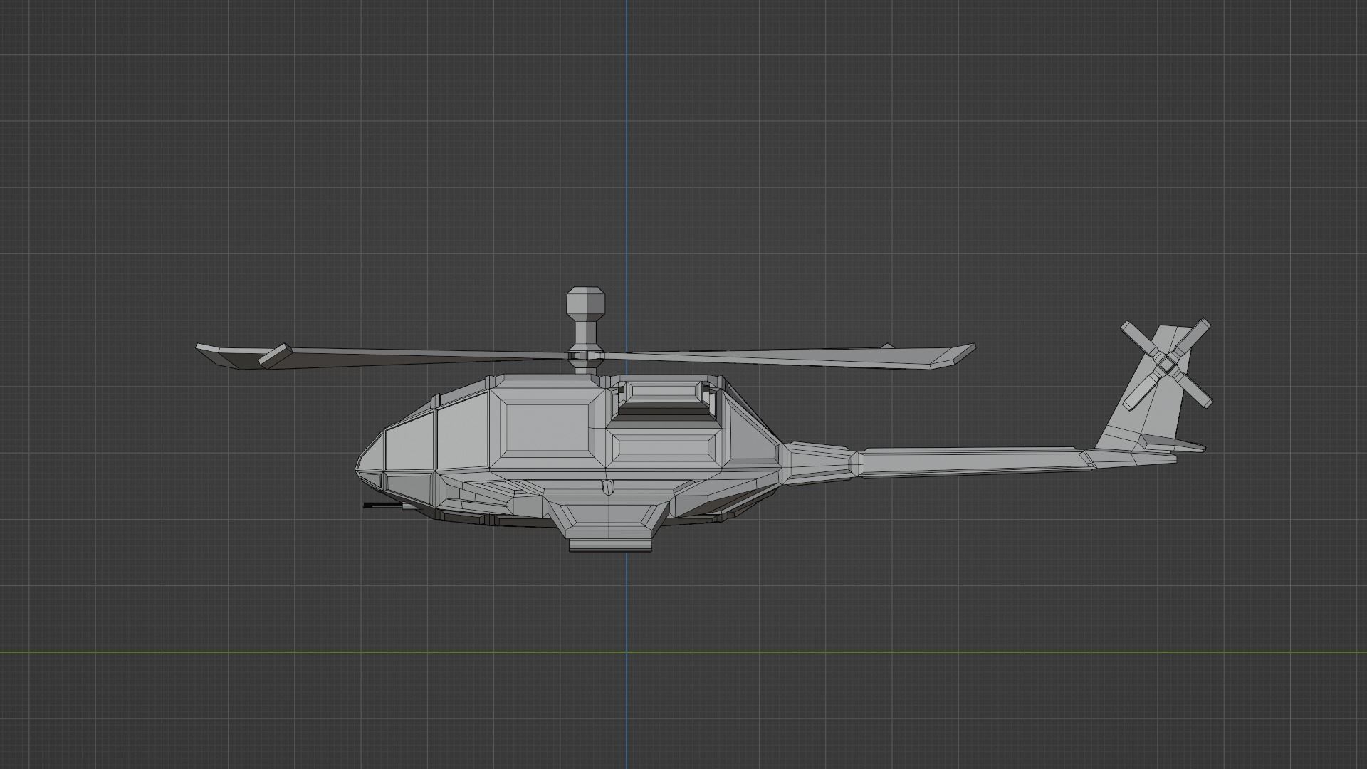 Attack Helicopter - Orka Mk3 Low-poly 3D model_28