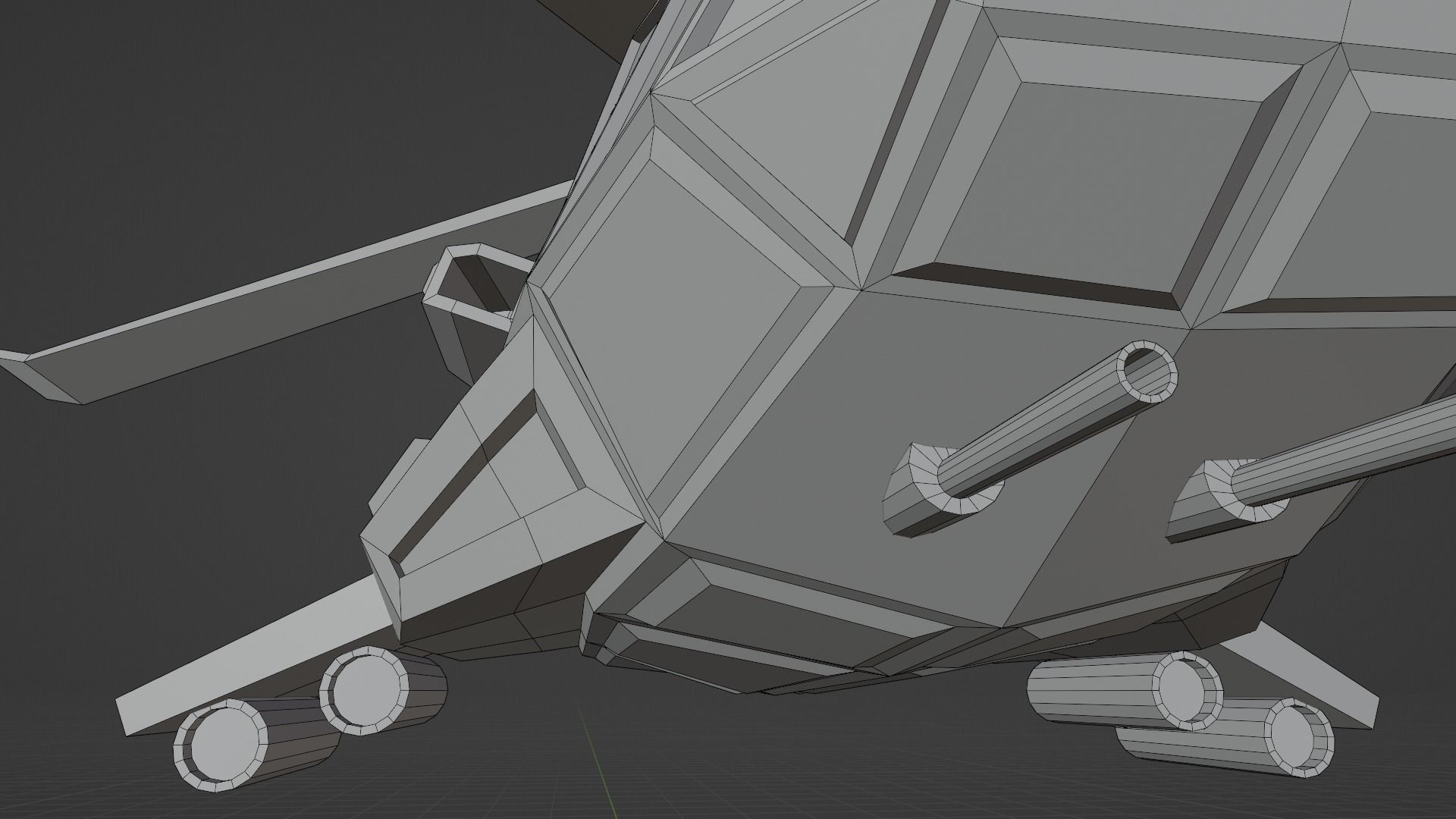 Attack Helicopter - Orka Mk3 Low-poly 3D model_34