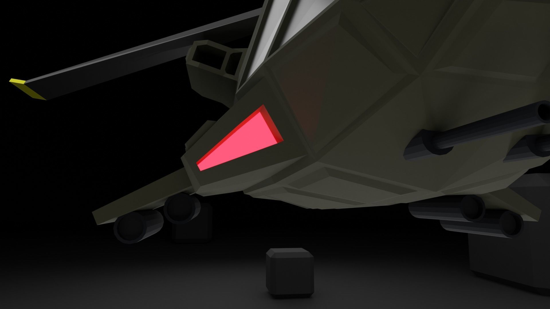 Attack Helicopter - Orka Mk3 Low-poly 3D model_6