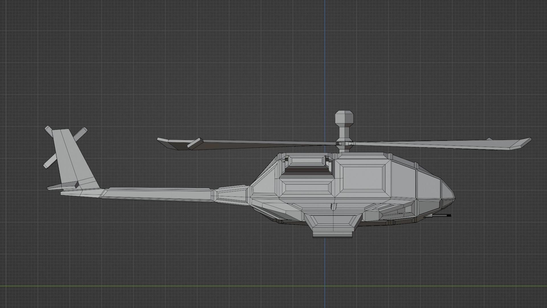 Attack Helicopter - Orka Mk3 Low-poly 3D model_30