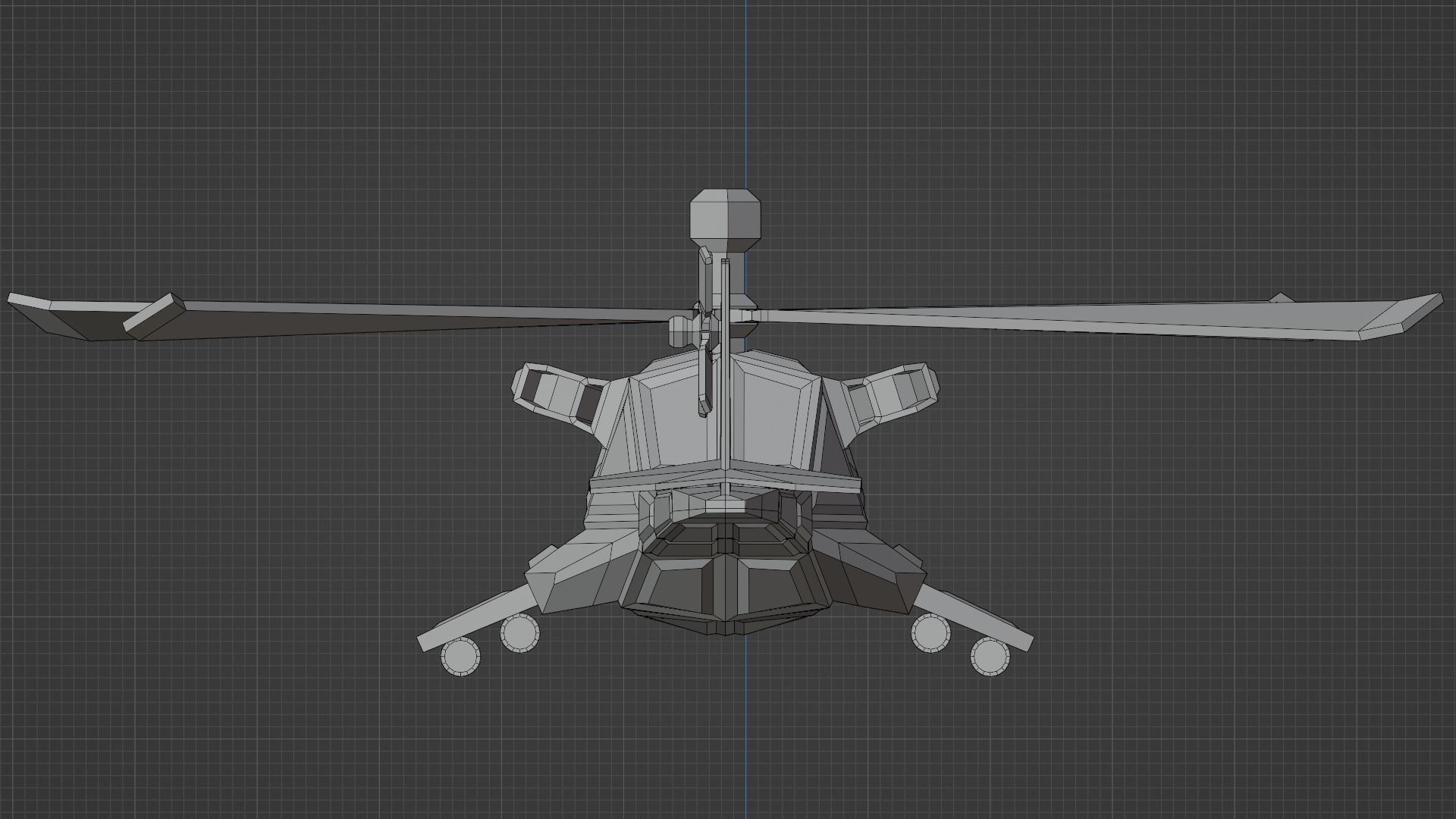 Attack Helicopter - Orka Mk3 Low-poly 3D model_31