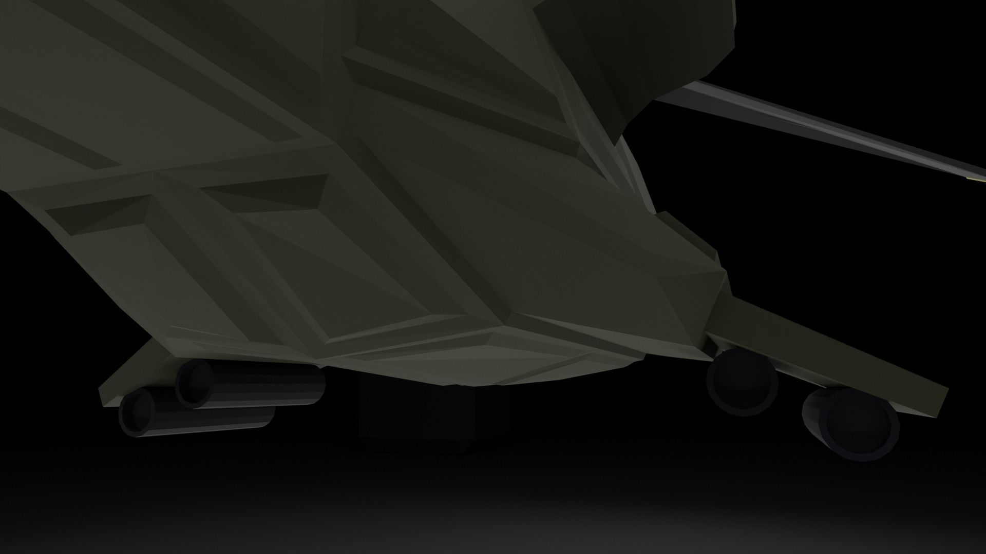 Attack Helicopter - Orka Mk3 Low-poly 3D model_9