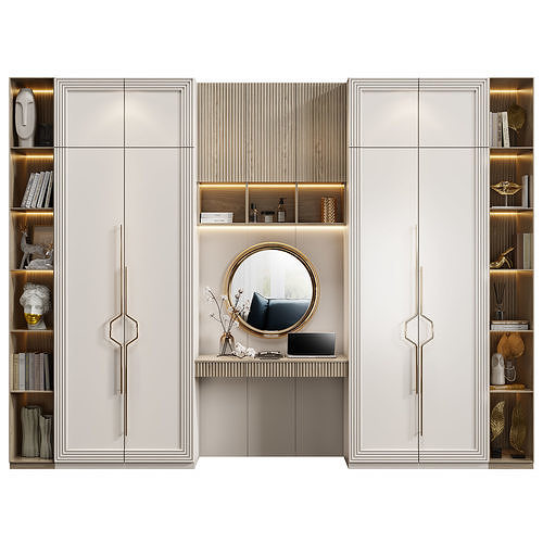 Neoclassical wardrobe 17 3D model
