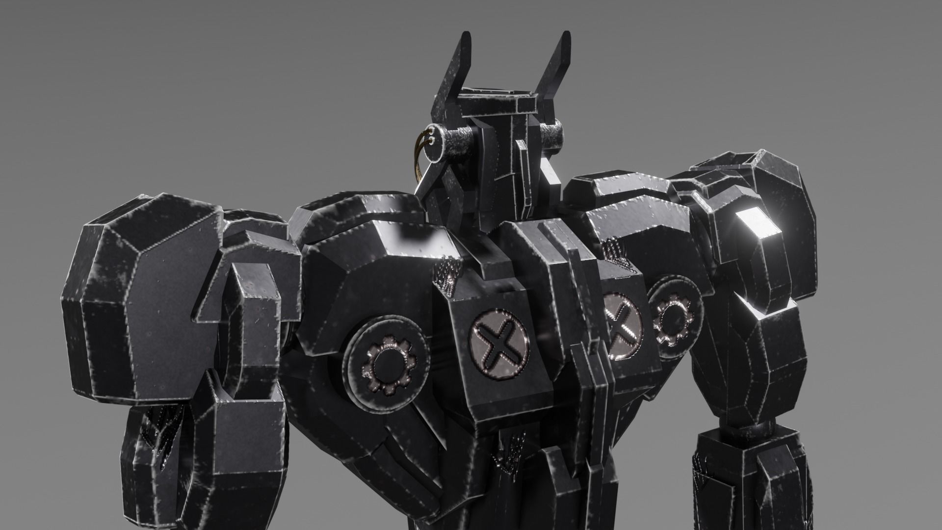 Robot Robot Low-poly 3D model_4