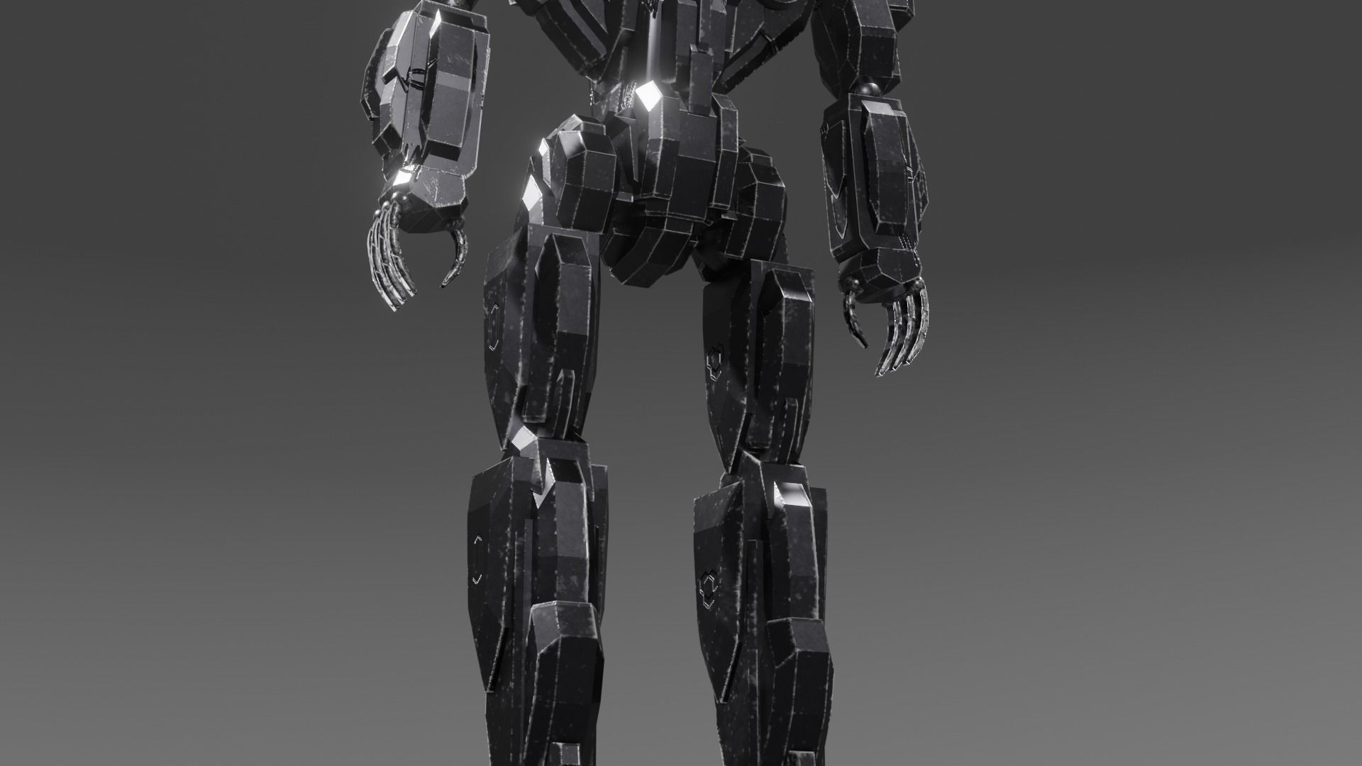 Robot Robot Low-poly 3D model_6