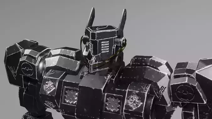 Robot Robot Low-poly 3D model