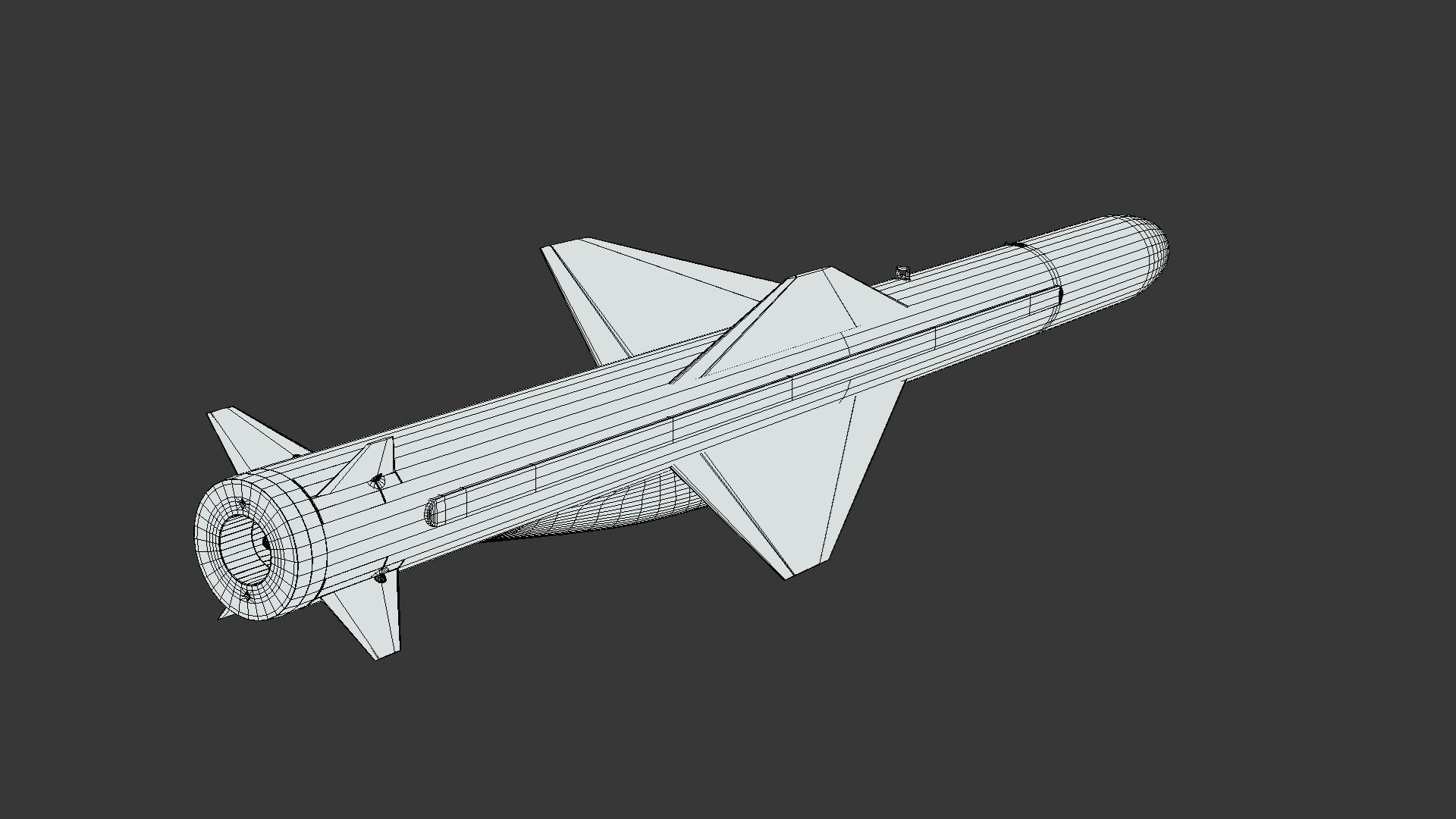 C-802AK Chinese ALCM Display Livery Low-poly 3D model_8