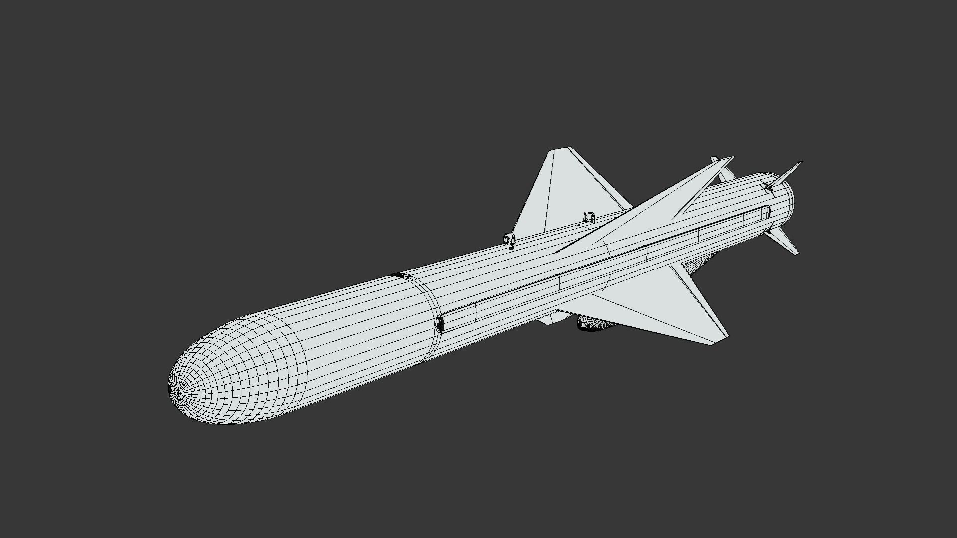 C-802AK Chinese ALCM Display Livery Low-poly 3D model_7
