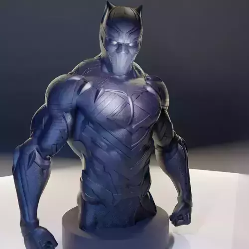 Black panther bust