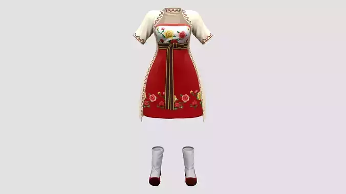 Japanese Anime Style Full Outfit Dress Coat Shoes
