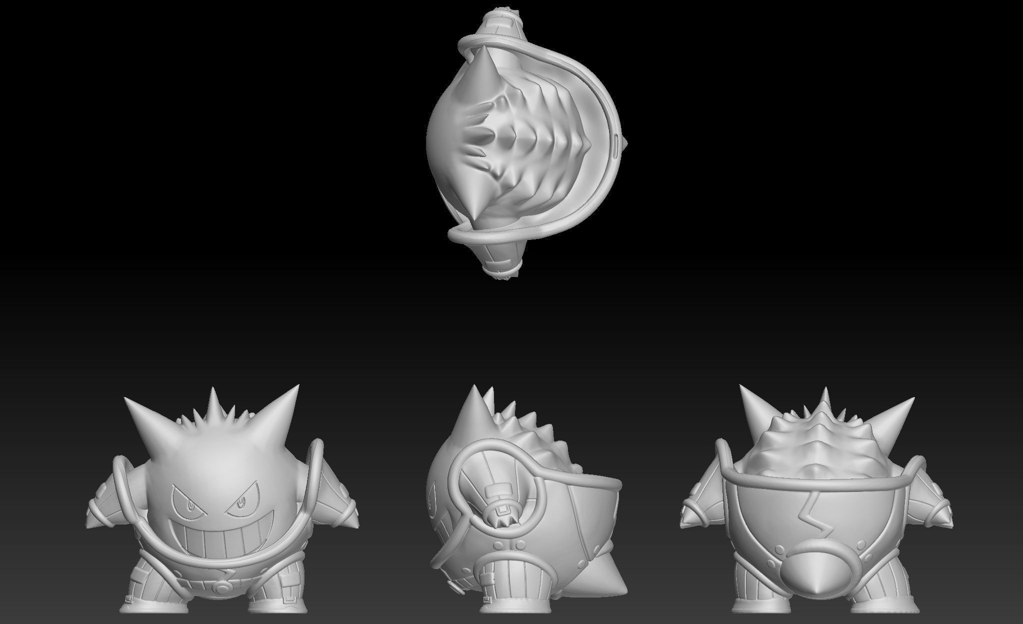 Pokemon Unite Gengar Space Style 3D print model_2
